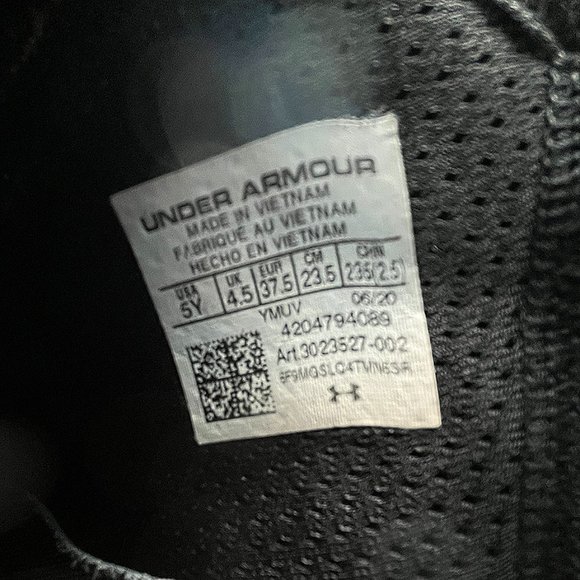 Under Armour Curry Flow 8 Stephen Curry Black White Basketball Shoe Size 5 Youth - Picture 7 of 10